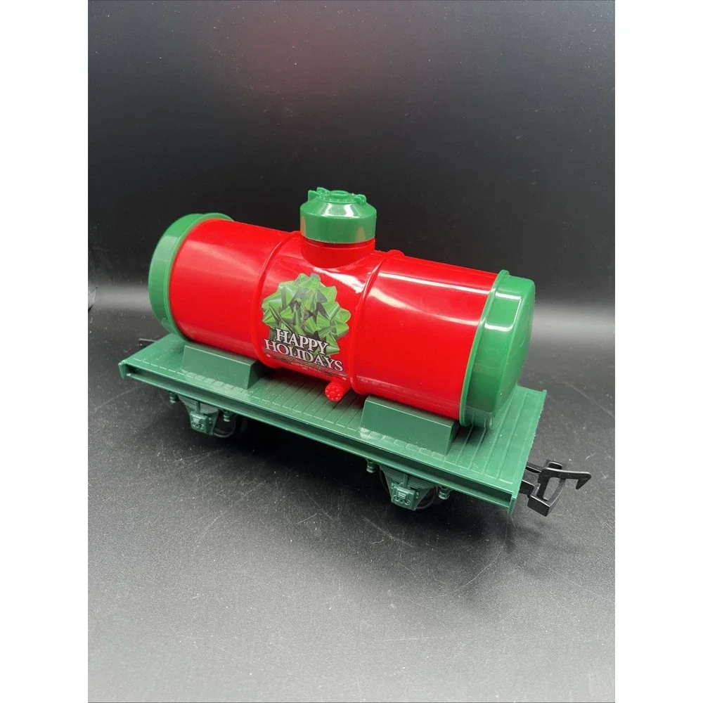 EzTEC North Pole Express Oil Tanker Replacement Train Car G Gauge Happy Holidays